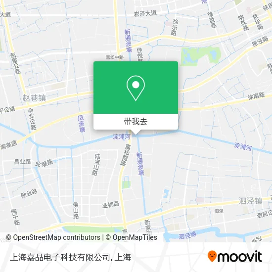 上海嘉品电子科技有限公司地图