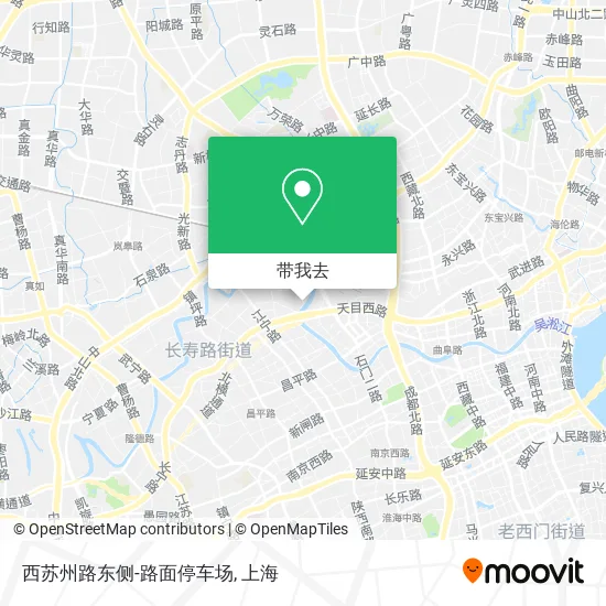 西苏州路东侧-路面停车场地图