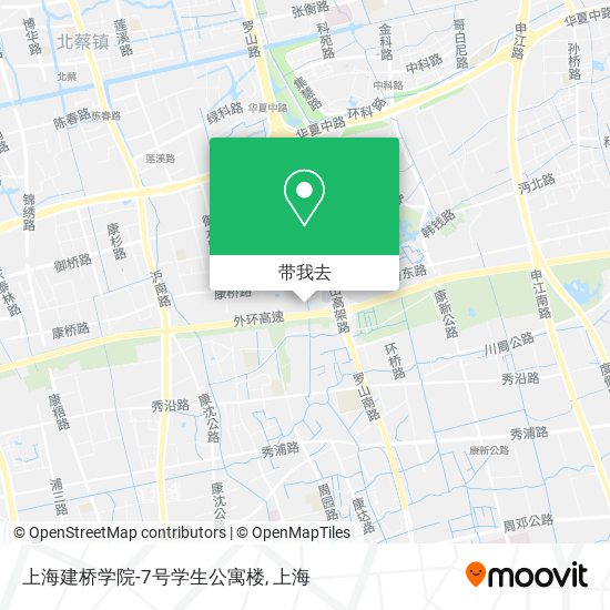 上海建桥学院-7号学生公寓楼地图