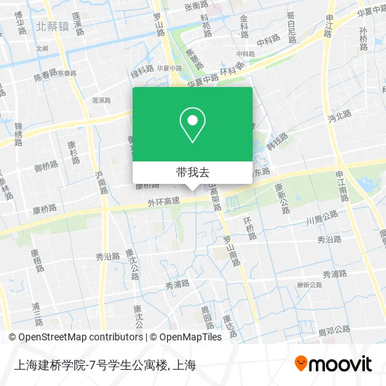 上海建桥学院-7号学生公寓楼地图