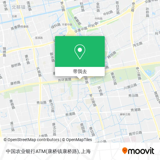 中国农业银行ATM(康桥镇康桥路)地图