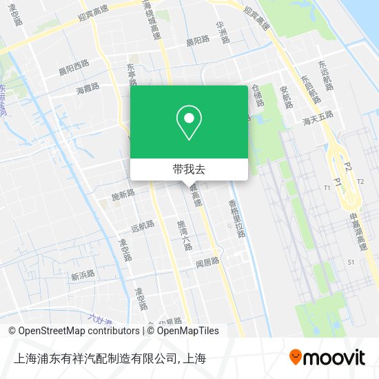 上海浦东有祥汽配制造有限公司地图