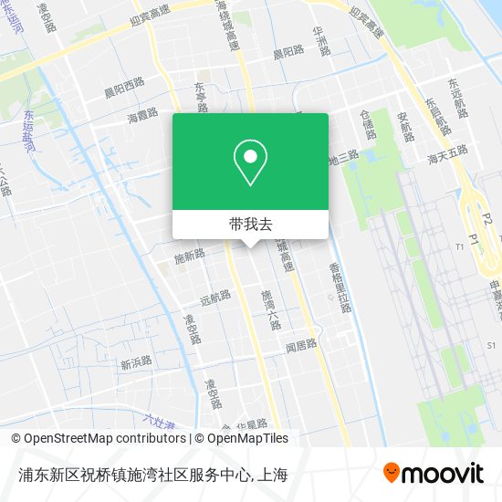 浦东新区祝桥镇施湾社区服务中心地图