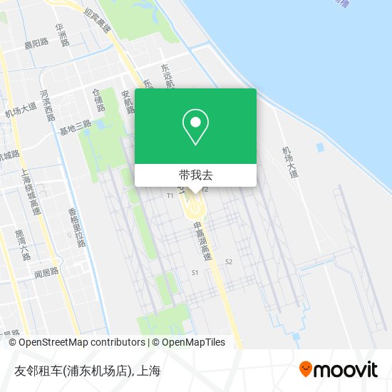 友邻租车(浦东机场店)地图