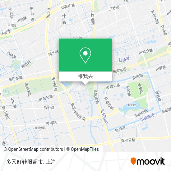 多又好鞋服超市地图