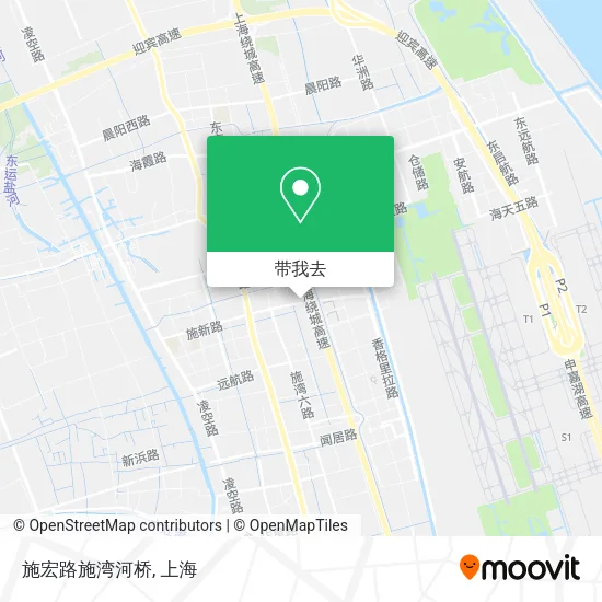 施宏路施湾河桥地图