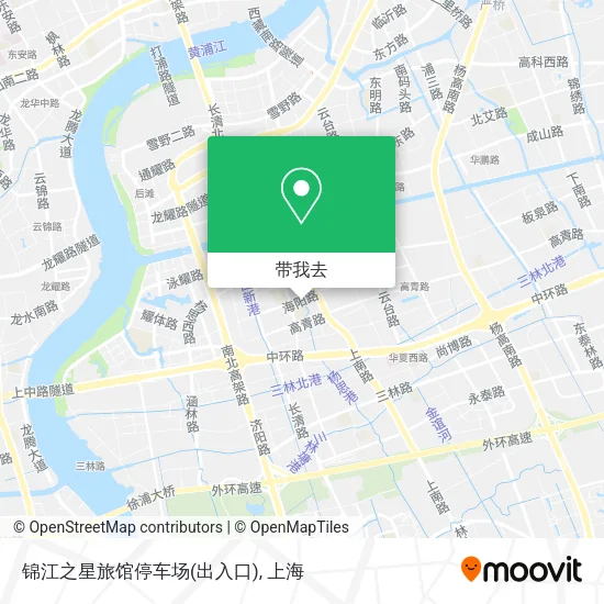 锦江之星旅馆停车场(出入口)地图