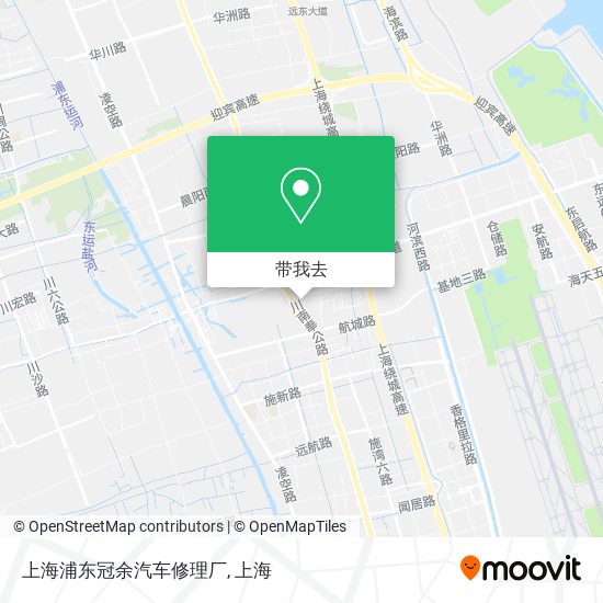 上海浦东冠余汽车修理厂地图