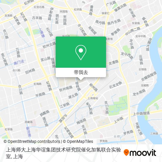 上海师大上海华谊集团技术研究院催化加氢联合实验室地图