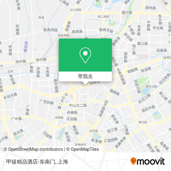 甲辕精品酒店-东南门地图