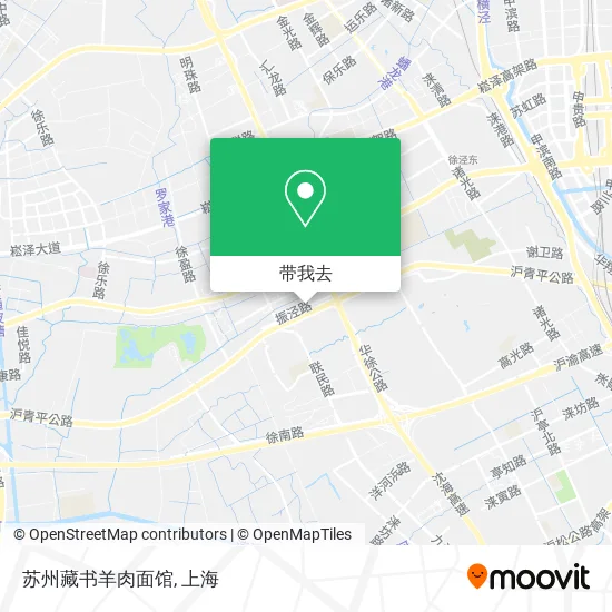 苏州藏书羊肉面馆地图