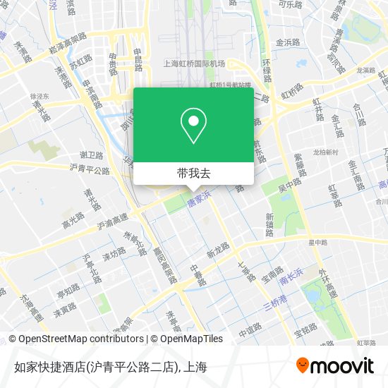 如家快捷酒店(沪青平公路二店)地图