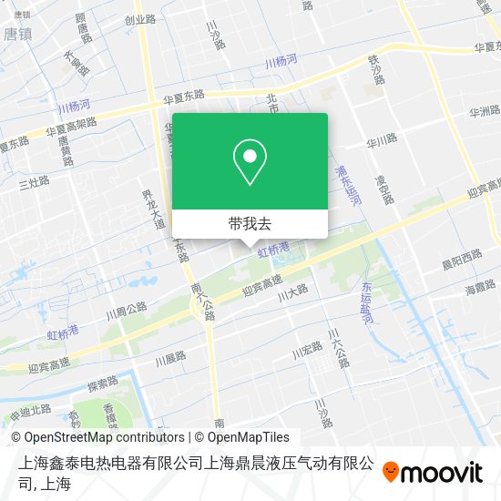 上海鑫泰电热电器有限公司上海鼎晨液压气动有限公司地图
