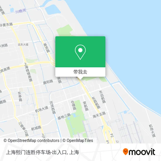 上海熙门连胜停车场-出入口地图