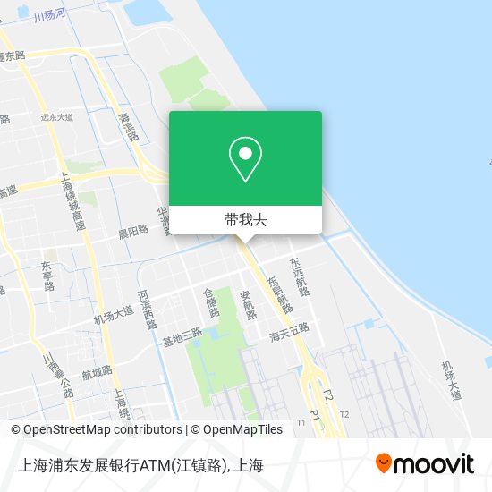 上海浦东发展银行ATM(江镇路)地图