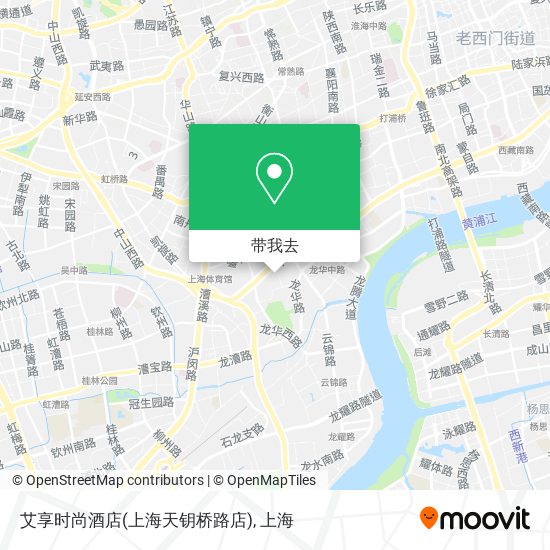 艾享时尚酒店(上海天钥桥路店)地图