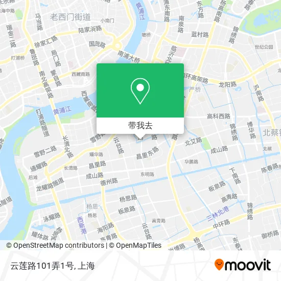 云莲路101弄1号地图