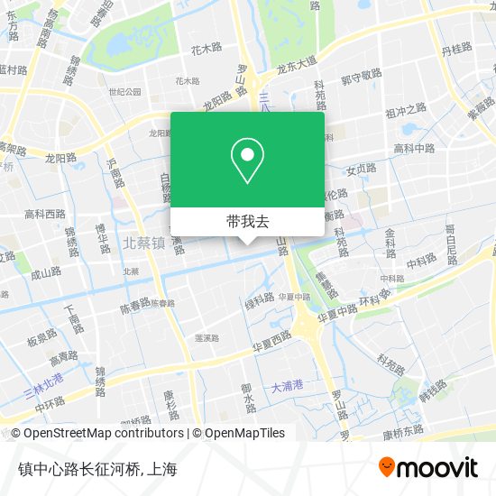 镇中心路长征河桥地图