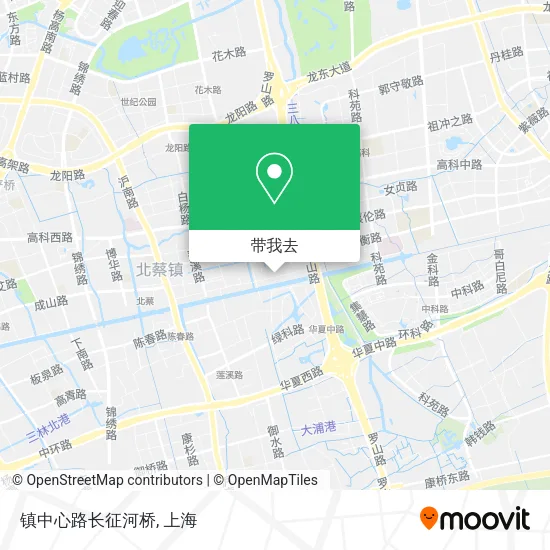 镇中心路长征河桥地图