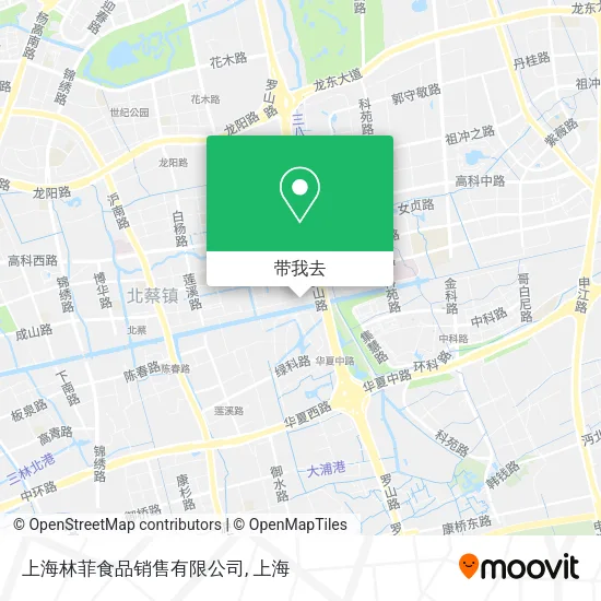 上海林菲食品销售有限公司地图