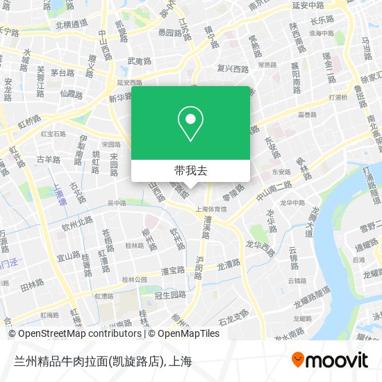 兰州精品牛肉拉面(凯旋路店)地图