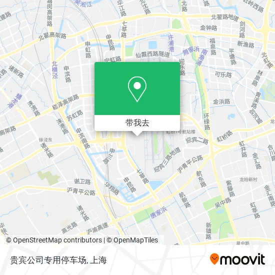 贵宾公司专用停车场地图