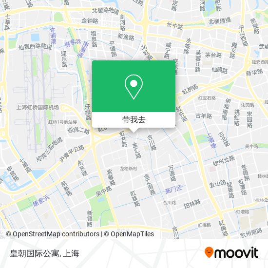 皇朝国际公寓地图