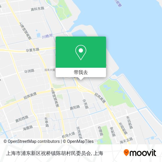 上海市浦东新区祝桥镇陈胡村民委员会地图