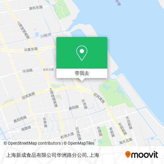 上海新成食品有限公司华洲路分公司地图