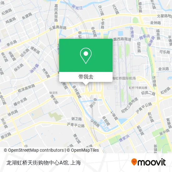 龙湖虹桥天街购物中心A馆地图