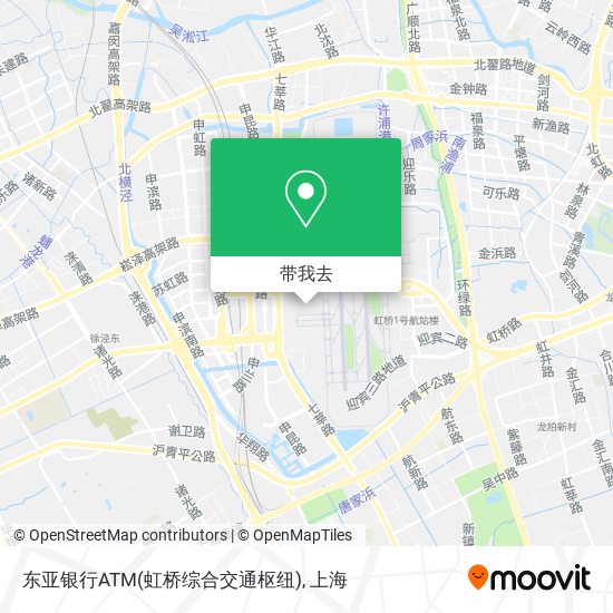 东亚银行ATM(虹桥综合交通枢纽)地图