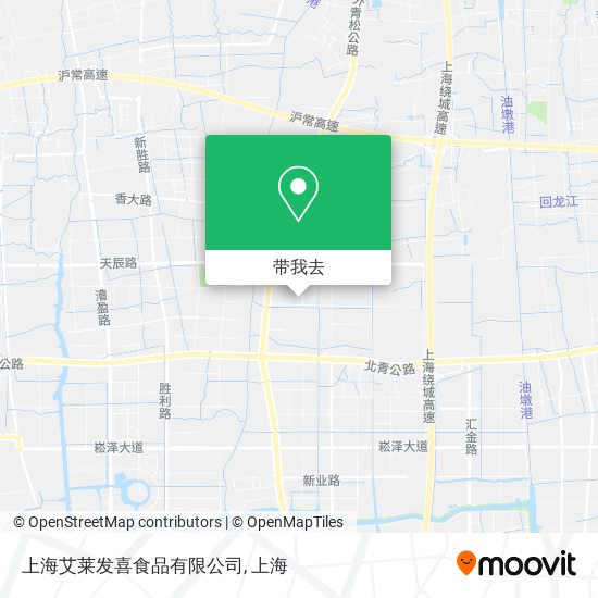 上海艾莱发喜食品有限公司地图