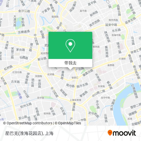 星巴克(淮海花园店)地图