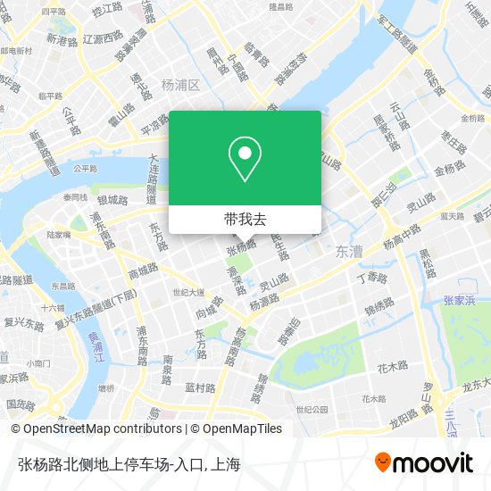 张杨路北侧地上停车场-入口地图