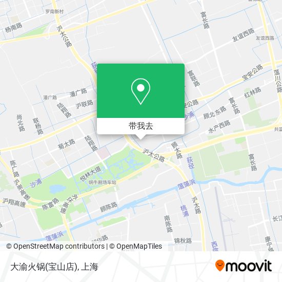 大渝火锅(宝山店)地图
