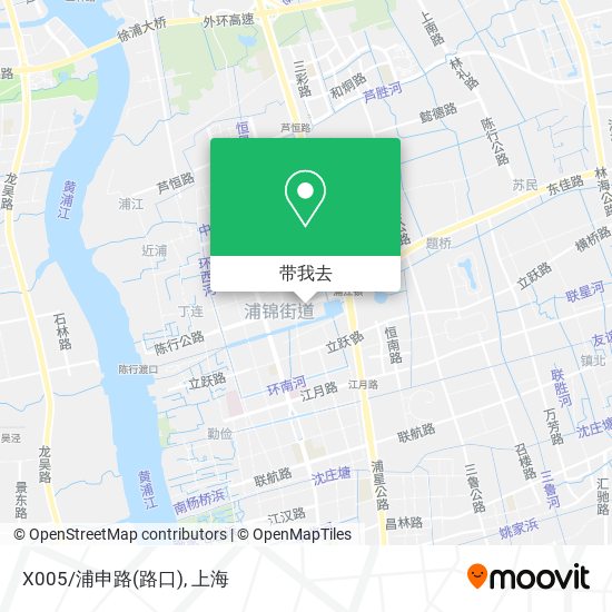 X005/浦申路(路口)地图