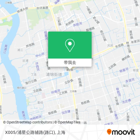 X005/浦星公路辅路(路口)地图