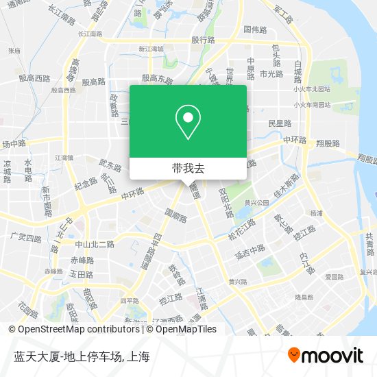 蓝天大厦-地上停车场地图