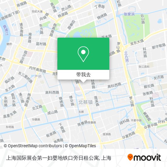 上海国际展会第一妇婴地铁口旁日租公寓地图