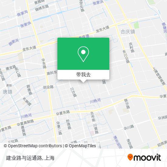 建业路与运通路地图