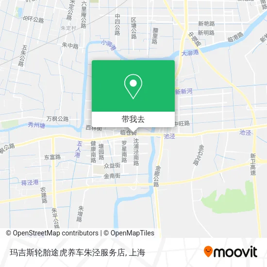 玛吉斯轮胎途虎养车朱泾服务店地图