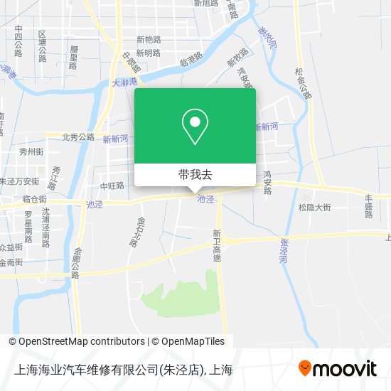 上海海业汽车维修有限公司(朱泾店)地图