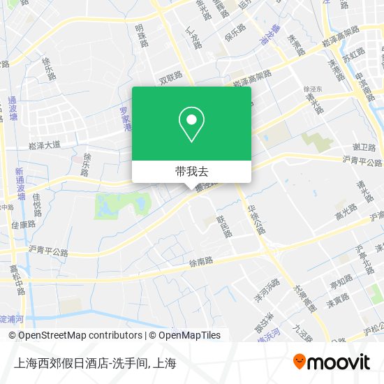 上海西郊假日酒店-洗手间地图