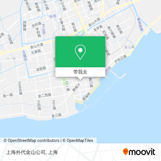 上海外代金山公司地图