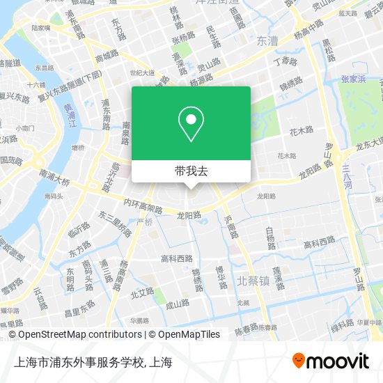 上海市浦东外事服务学校地图