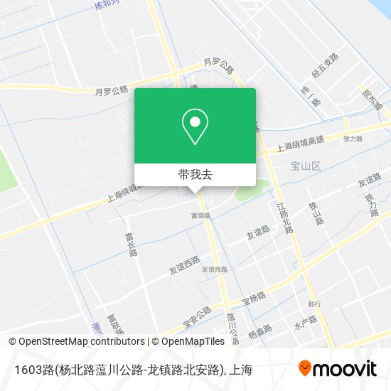 1603路(杨北路蕰川公路-龙镇路北安路)地图