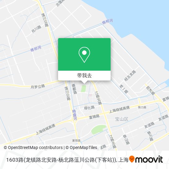 1603路(龙镇路北安路-杨北路蕰川公路(下客站))地图