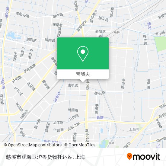 慈溪市观海卫沪粤货物托运站地图