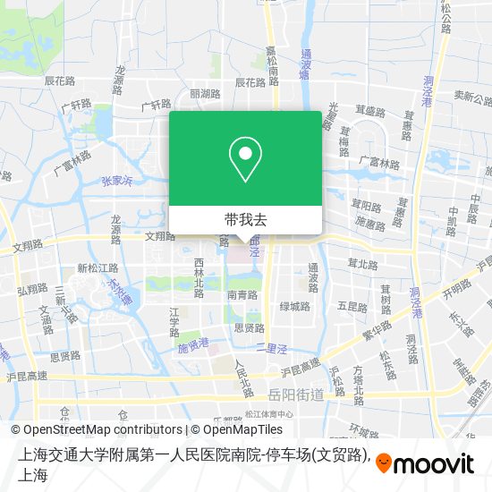 上海交通大学附属第一人民医院南院-停车场(文贸路)地图