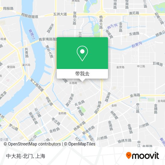 中大苑-北门地图